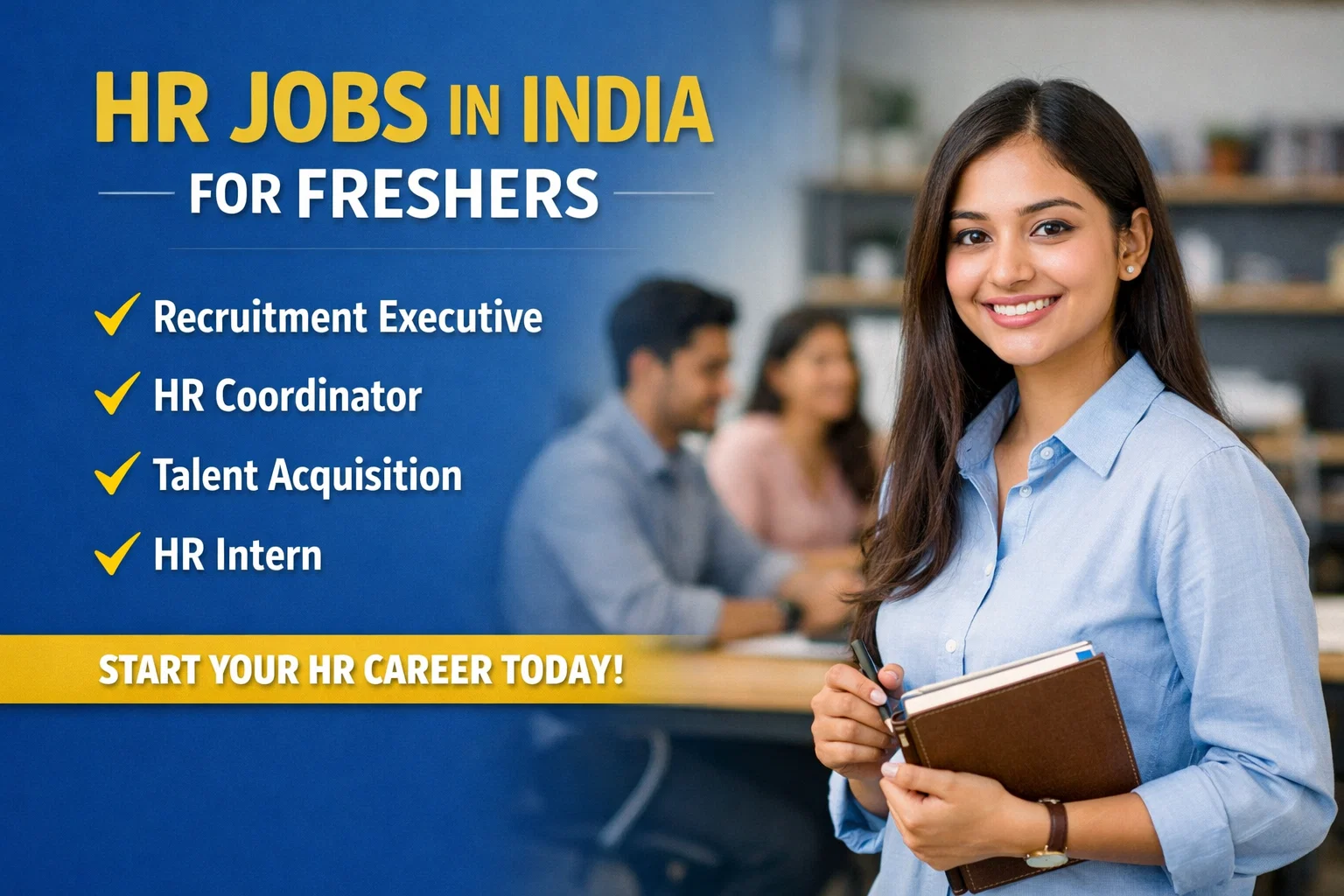 HR Jobs in India for Freshers